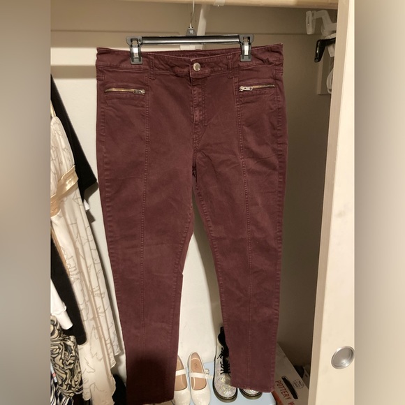 American Eagle Auburn/Burgundy Jeans Size 18 Long - Picture 1 of 4